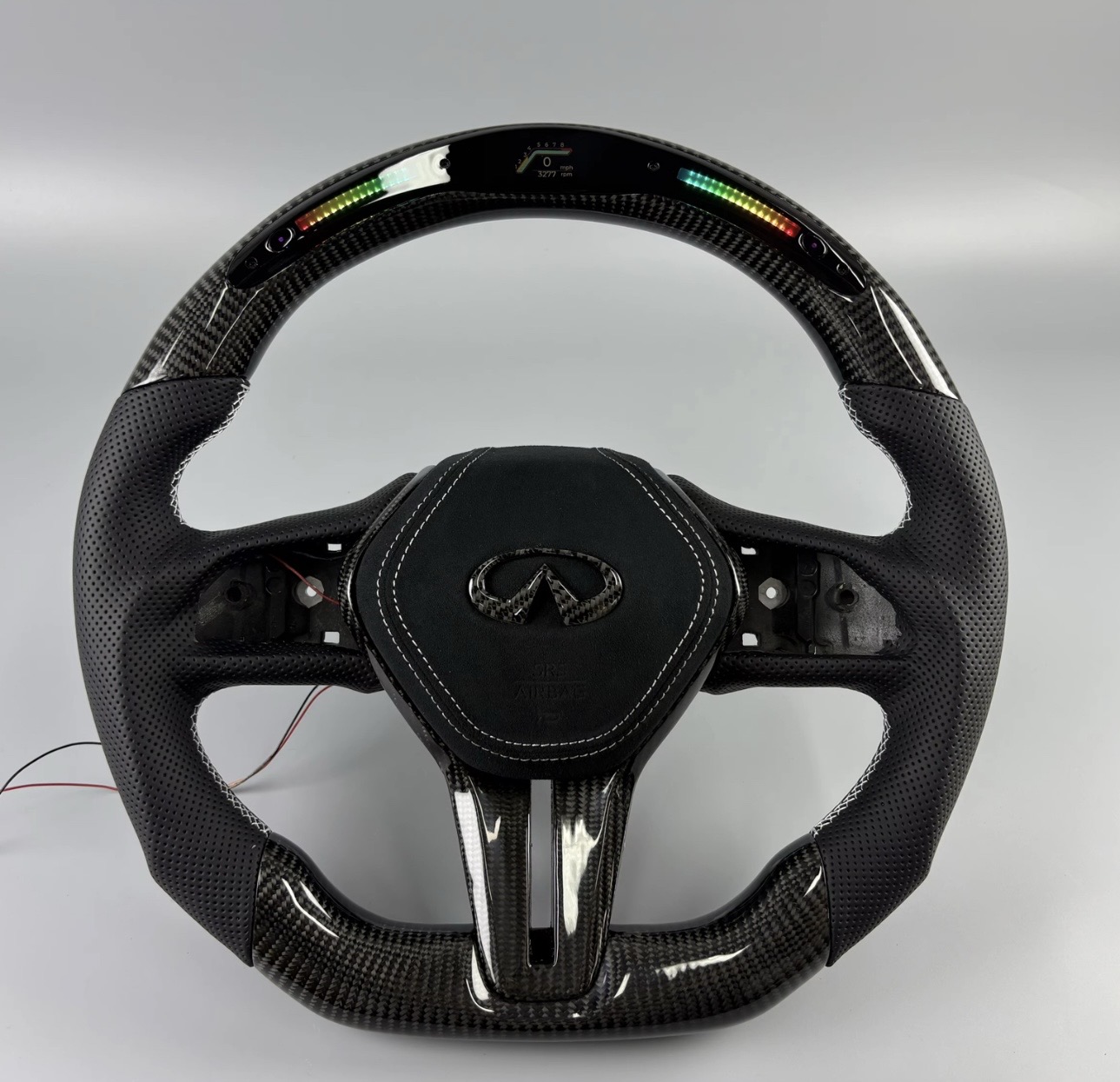 Custom carbon fiber steering wheel